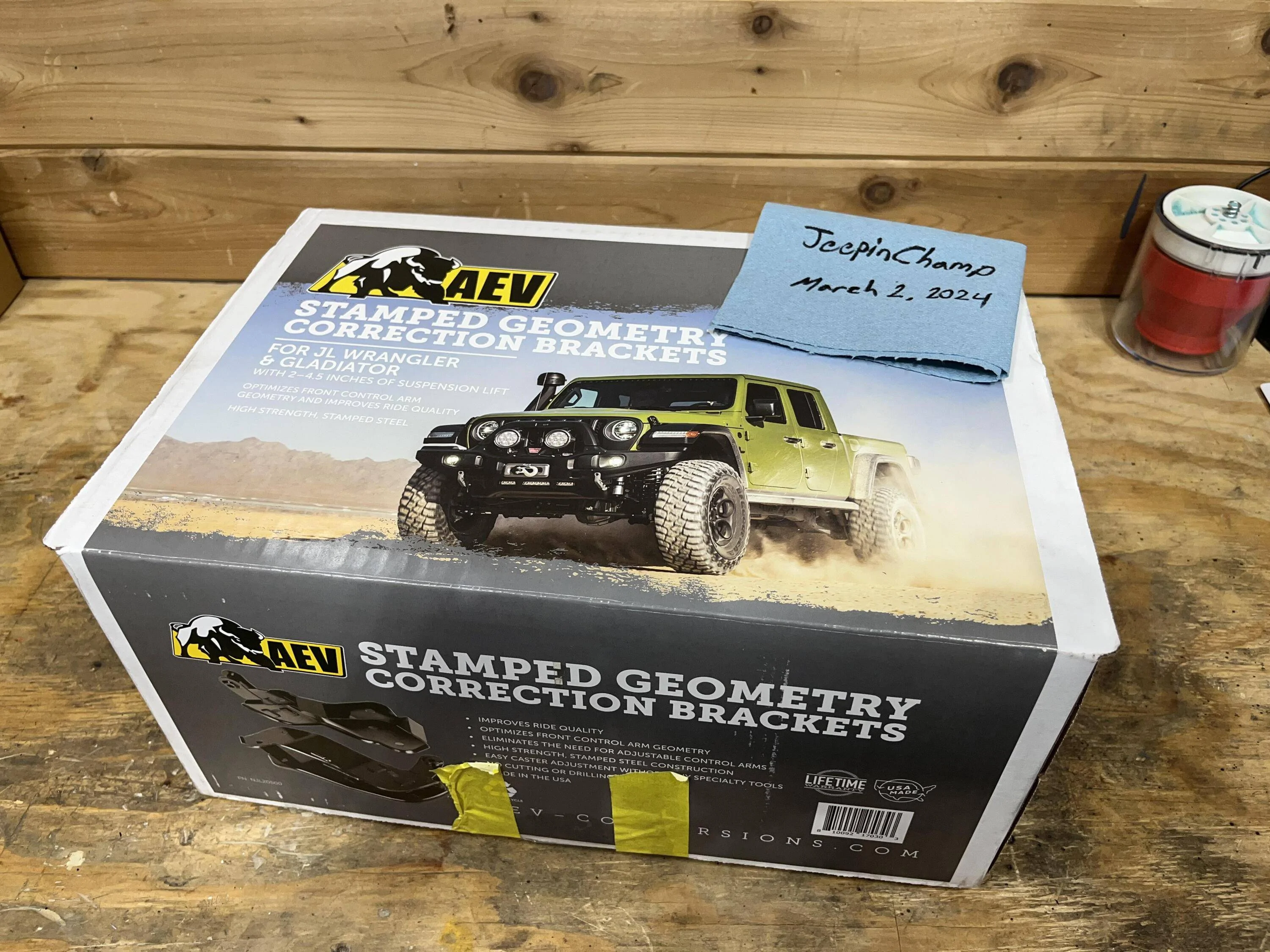 Jeep Wrangler JL AEV Geometry Brackets 1QJJ62F