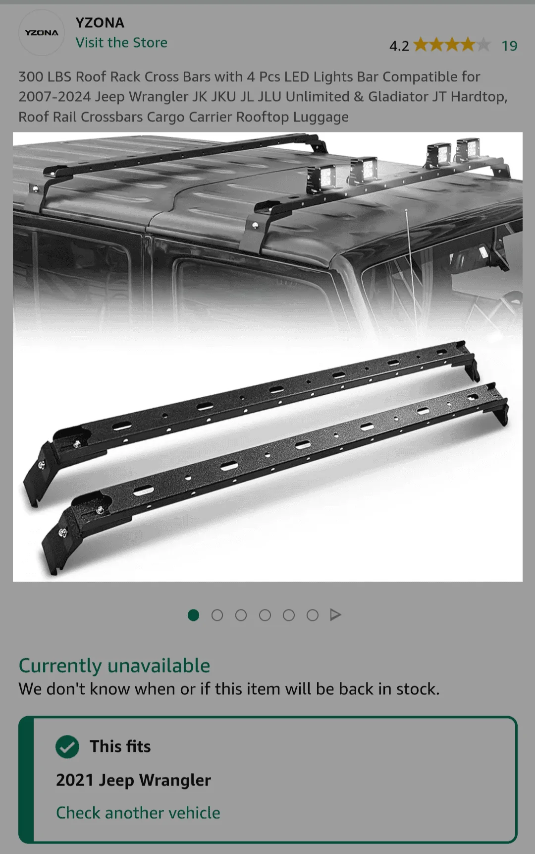 Jeep Wrangler JL Soft top - Ski Rack & Back Up Lights Screenshot_20240305-123407-417
