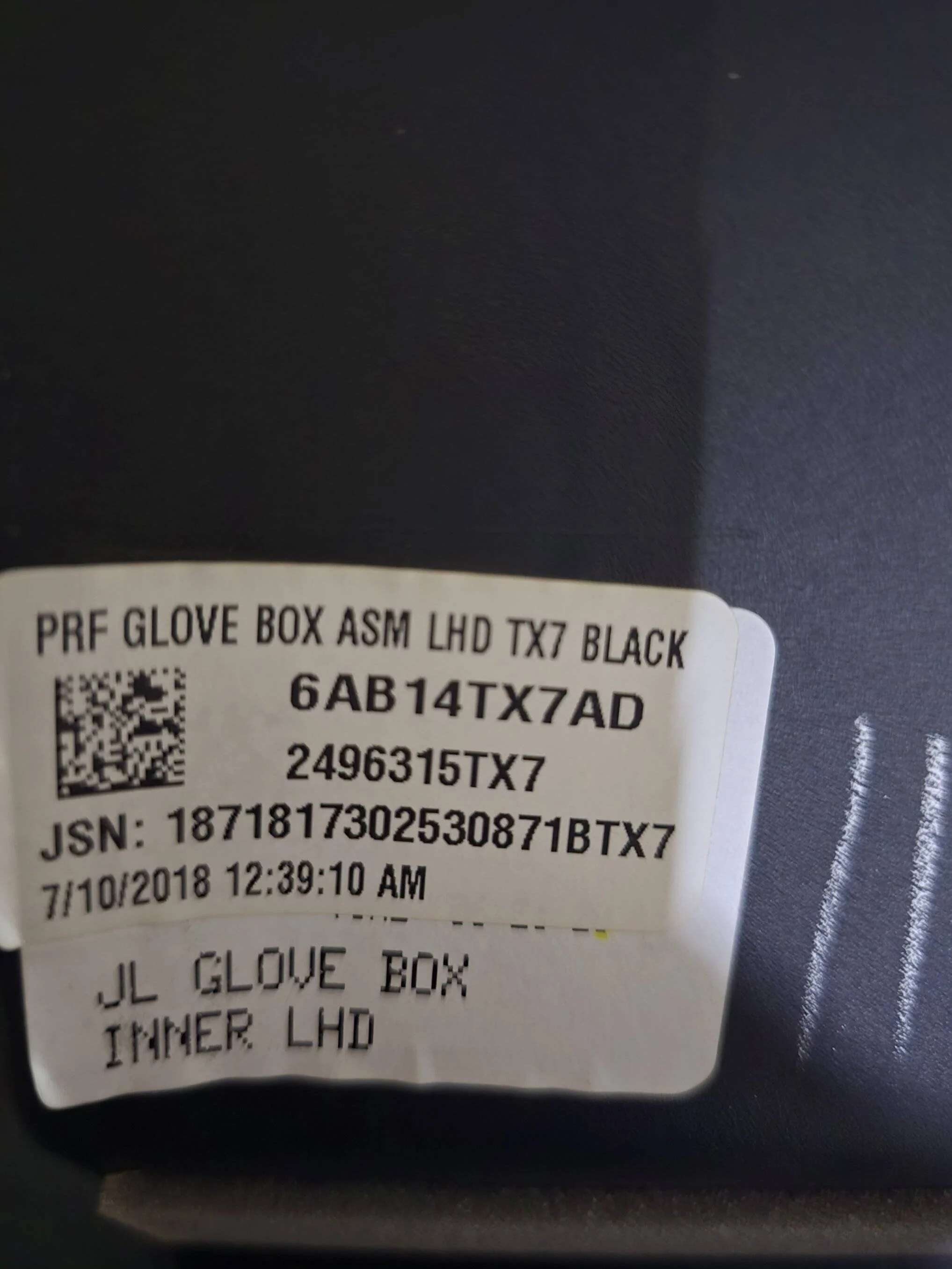 Jeep Wrangler JL Glove Box Latch - Broken - JLU 2019 20240305_223938