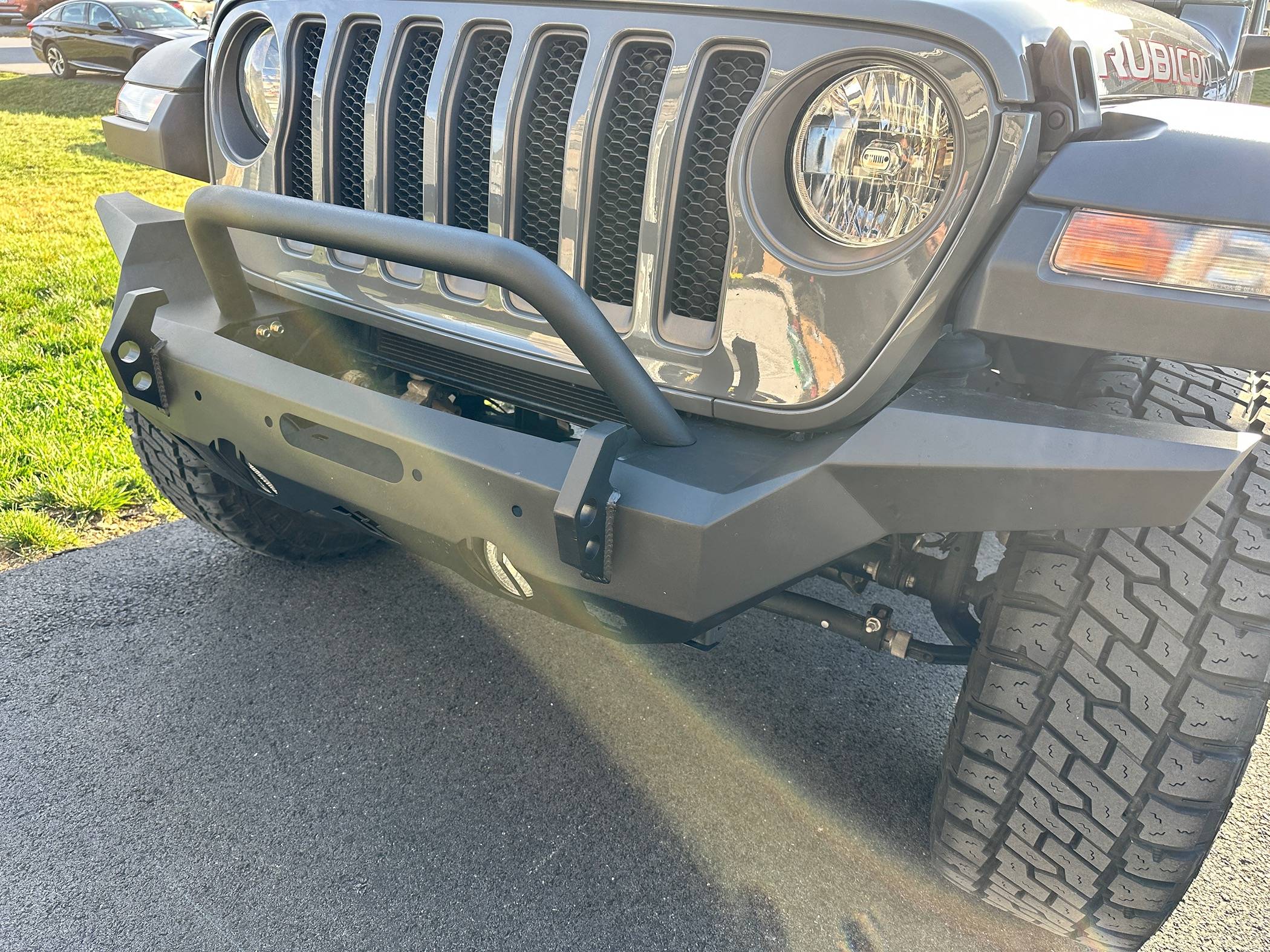 Jeep Wrangler JL Rugged Ridge HD Full Width Front Bumper IMG_7514