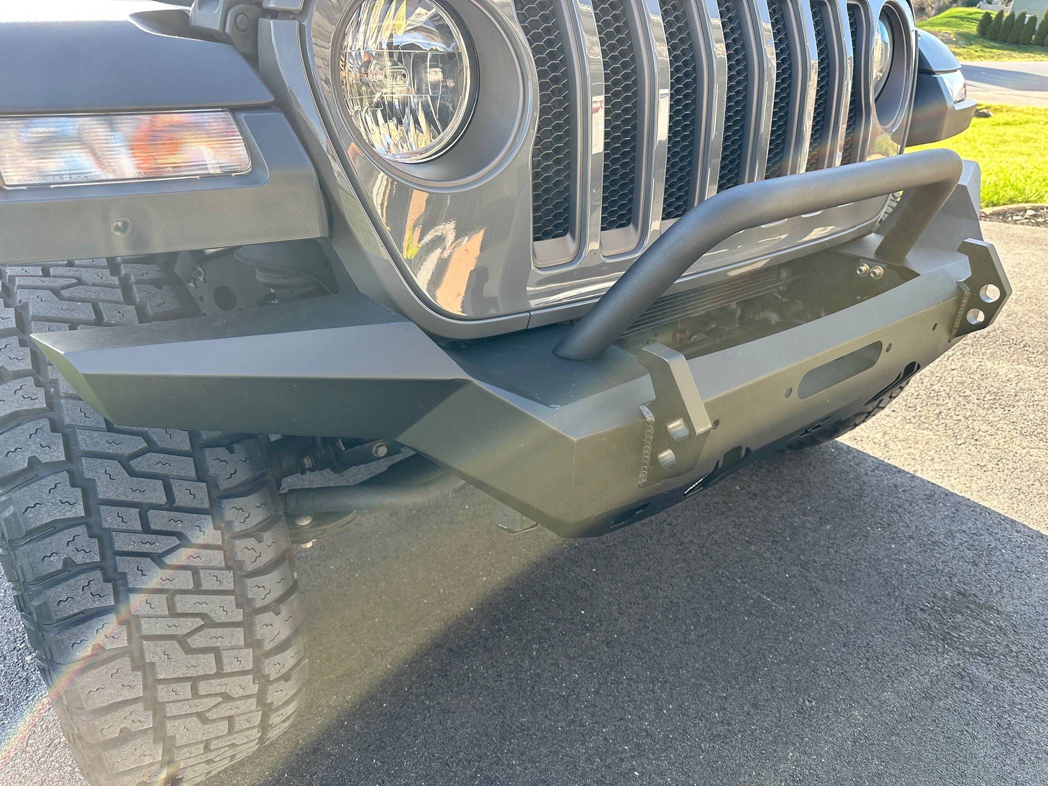 Jeep Wrangler JL Rugged Ridge HD Full Width Front Bumper IMG_7516