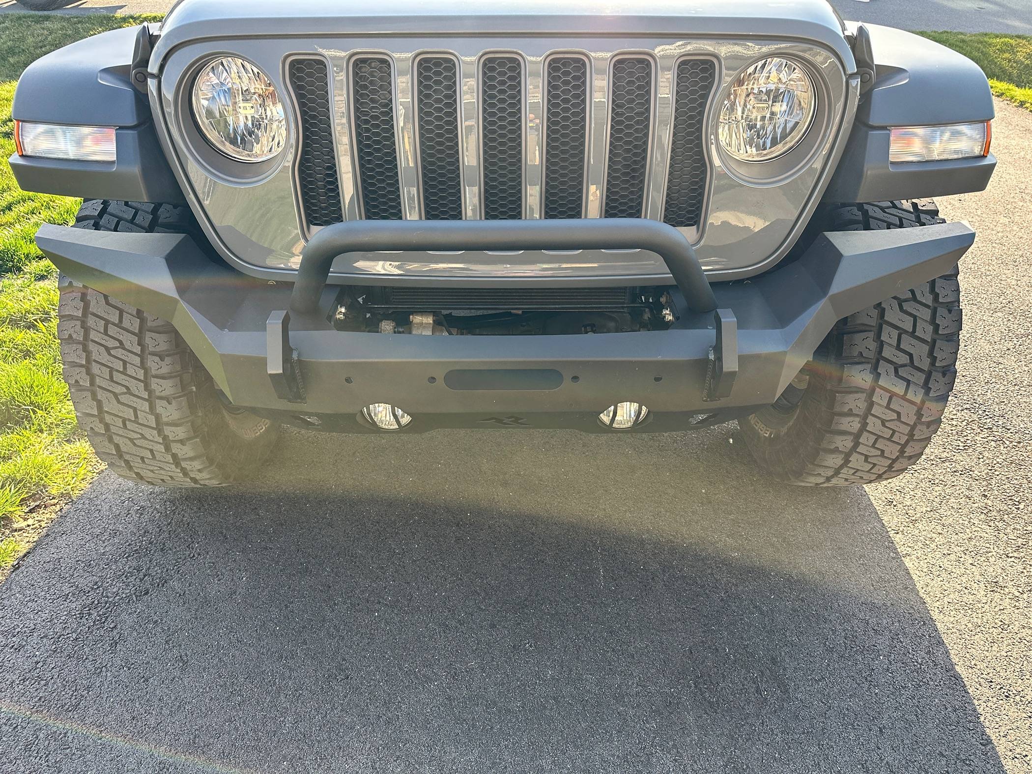 Jeep Wrangler JL Rugged Ridge HD Full Width Front Bumper IMG_7515