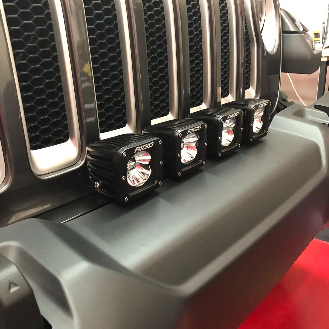 Jeep Wrangler JL Lights mounted to standard bumper B5E5B245-F498-4297-A439-05BB96F9B296