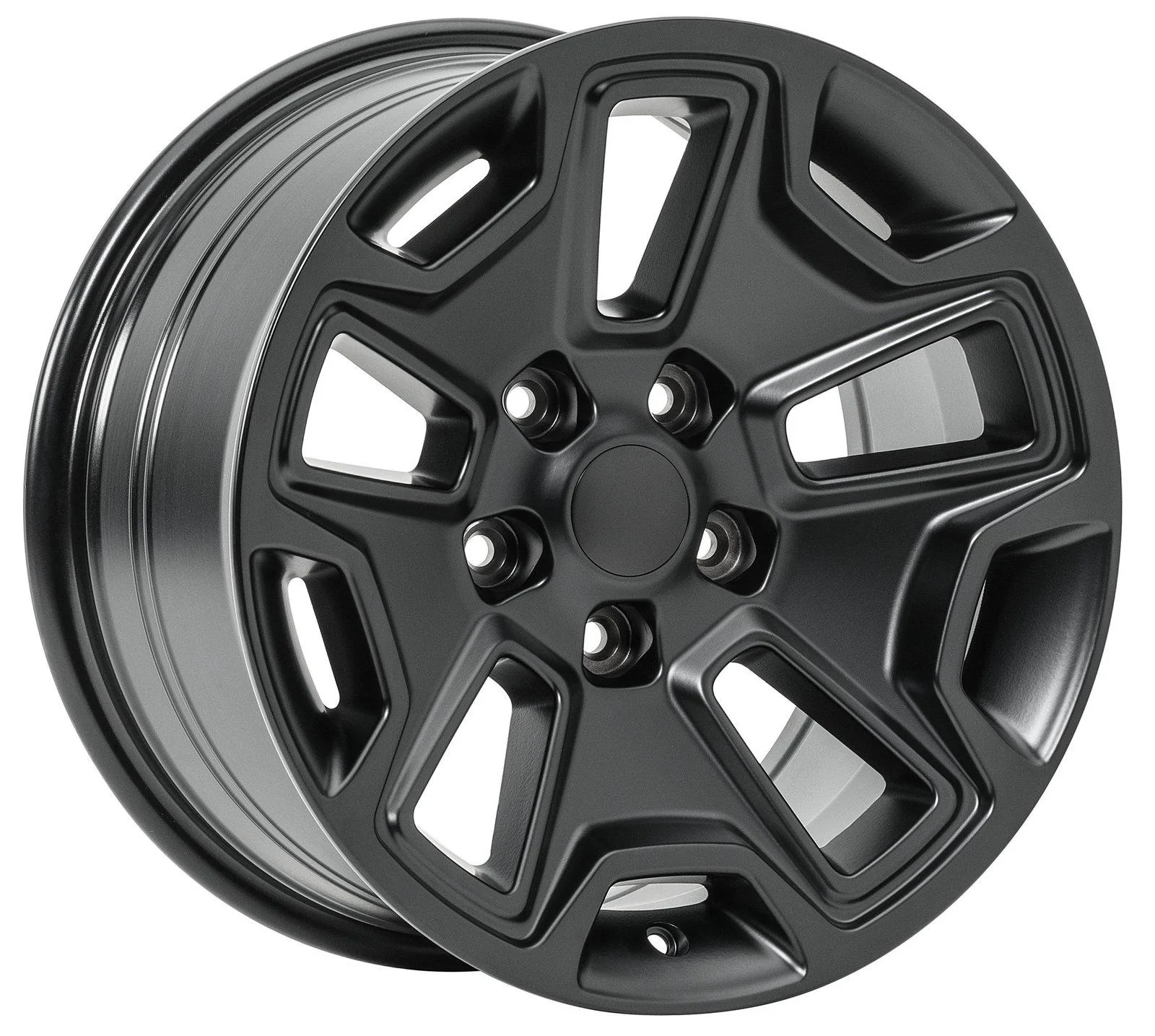 Jeep Wrangler JL Thoughts on Powder Coating Rubi Wheels Black? Quadratec_Hardrock_Wheel_Black_1