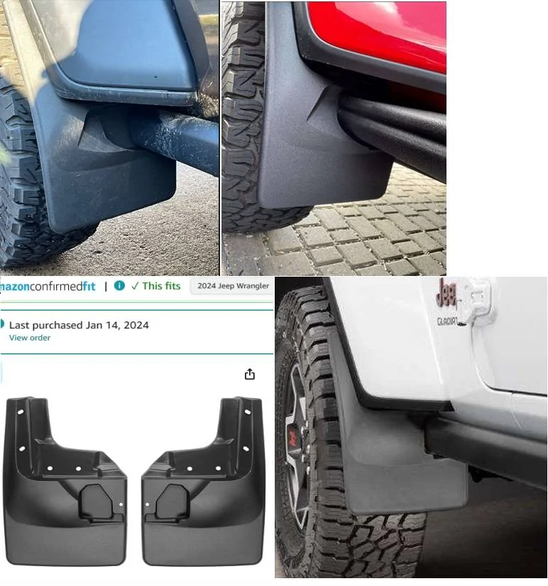 Jeep Wrangler JL WeatherTech mudflap headsup Mudflaps