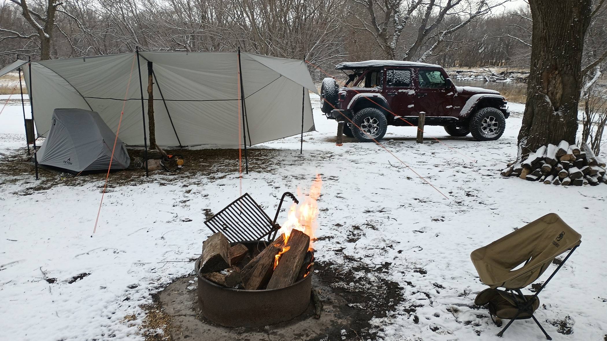 Jeep Wrangler JL Overnight Winter Camping in -15C (5F) IMG_20240322_084742924