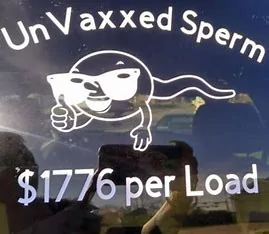 Jeep Wrangler JL Who's Rocking Back Window Stickers UNVAXXED SPRERM