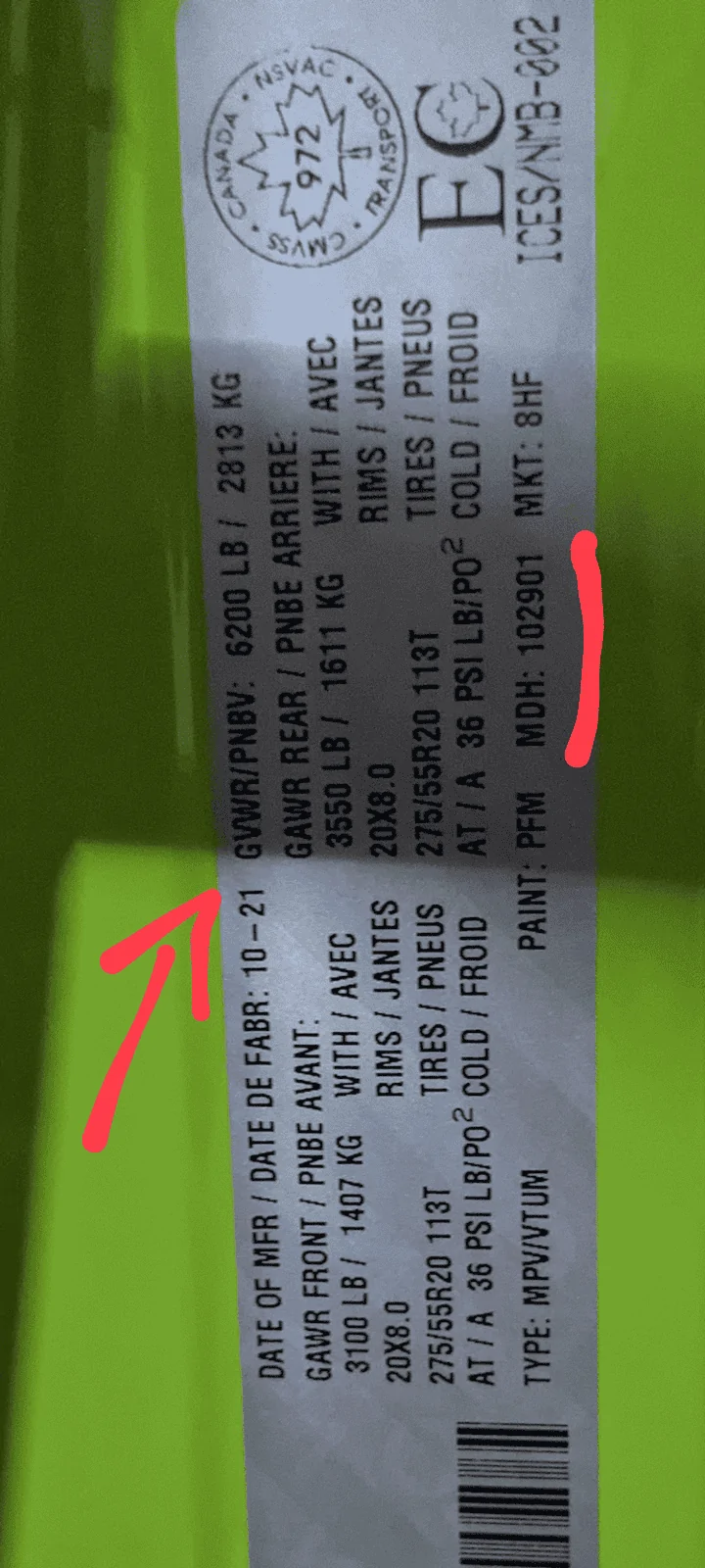 Jeep Wrangler JL Build Sheet in New Wrangler 4XE Question 1000016724