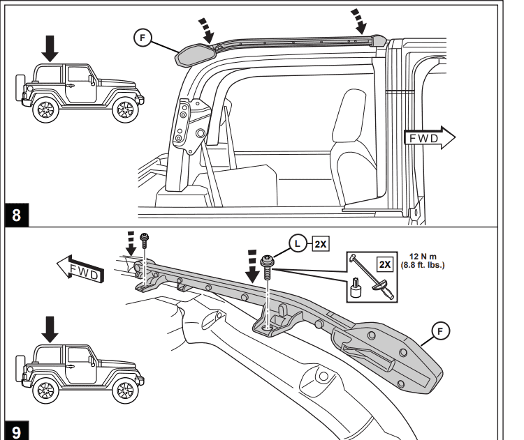 Jeep Wrangler JL Soft top bolt 1711650361457-ta