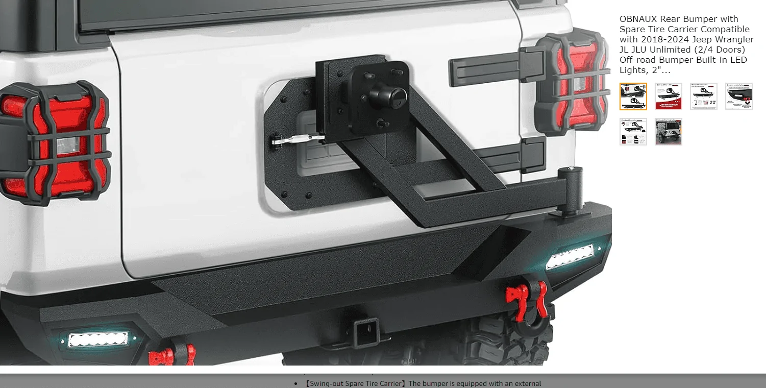 Jeep Wrangler JL New tire carrier issue 1712082248530-ck