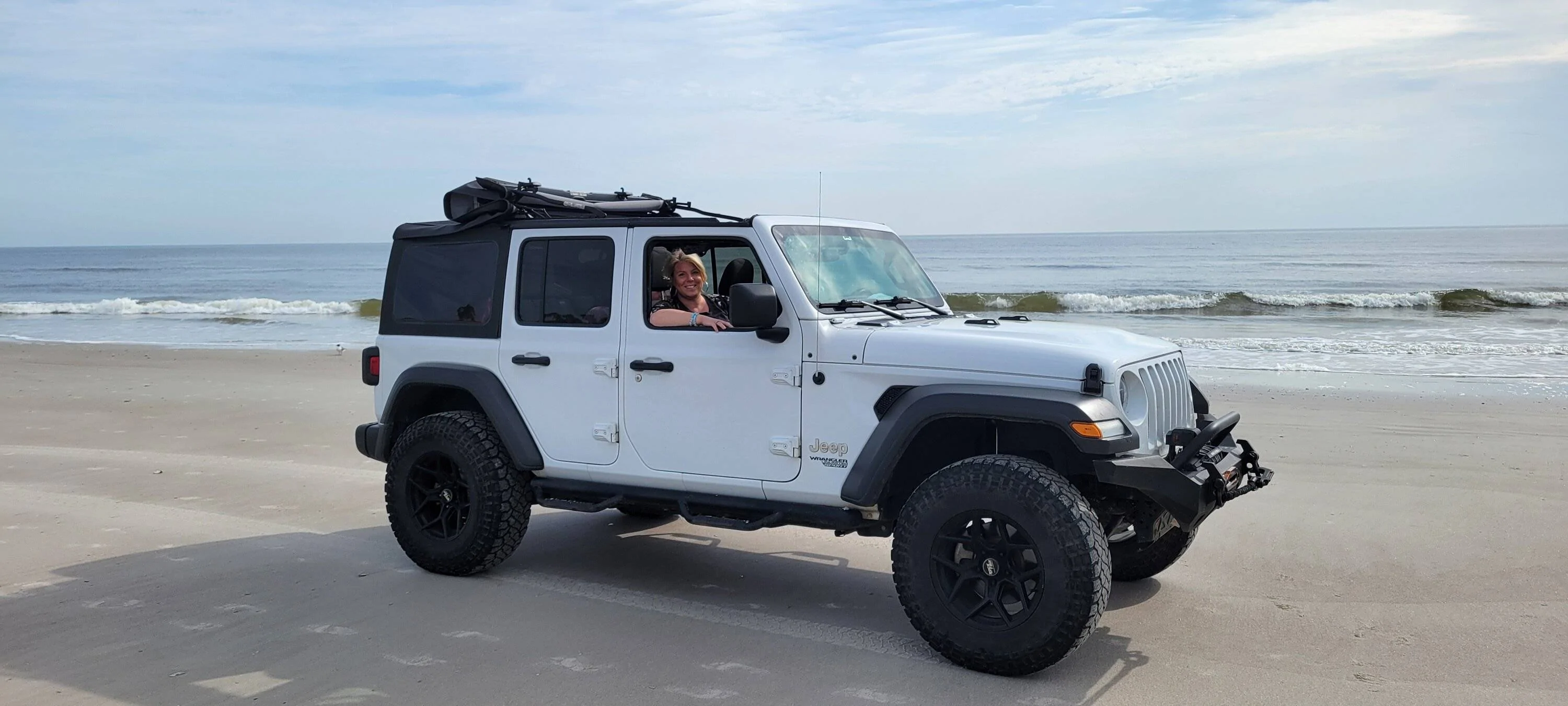 Jeep Wrangler JL Finally got to the beach or on it 20240402_100959