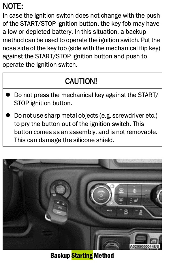 Jeep Wrangler JL maybe warning about key fob behavior? Screenshot 2024-04-03 at 15.25.48
