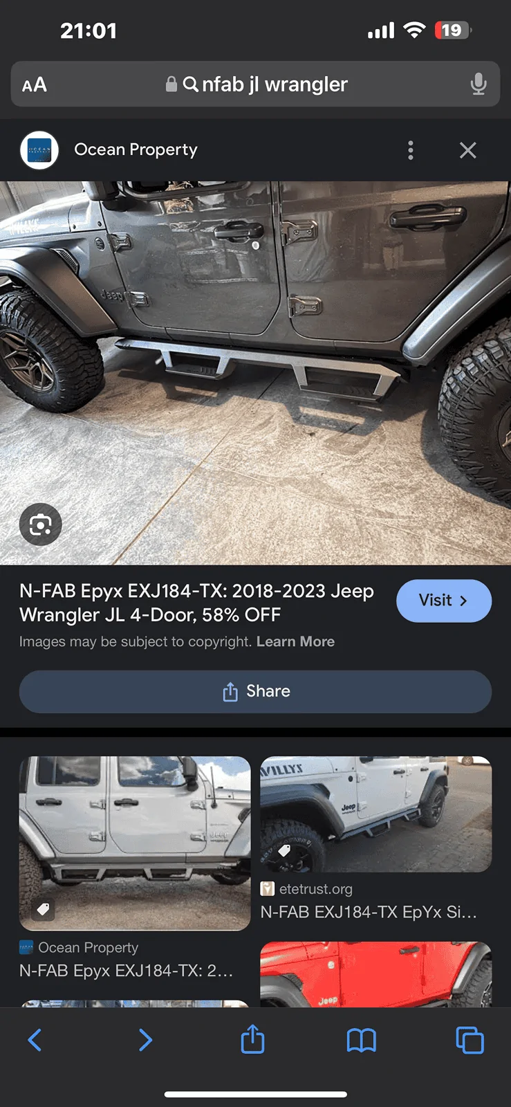 Jeep Wrangler JL recommendations for side steps IMG_6129