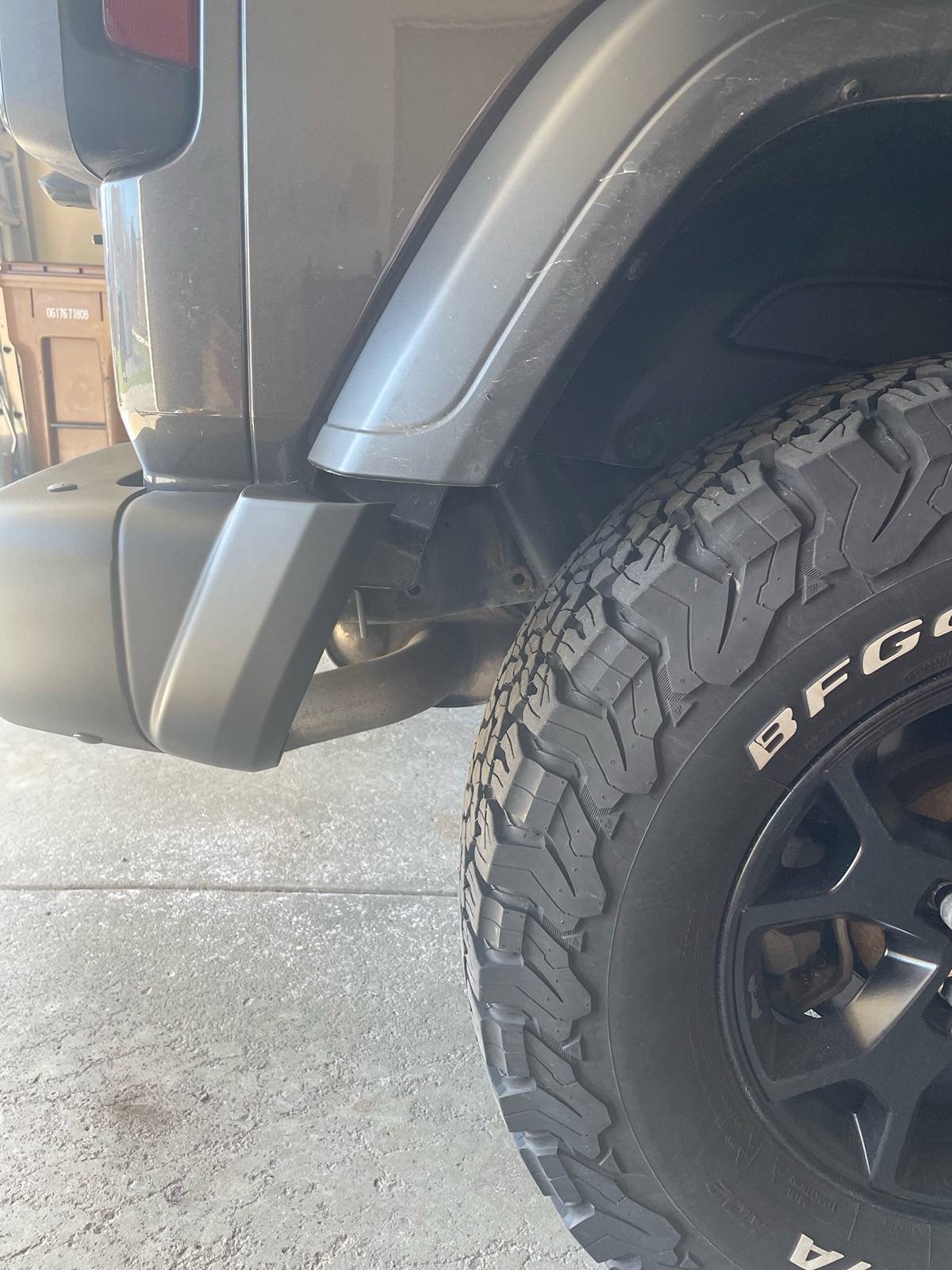 Jeep Wrangler JL Willy's JLU Bumper upgrade size issue image4