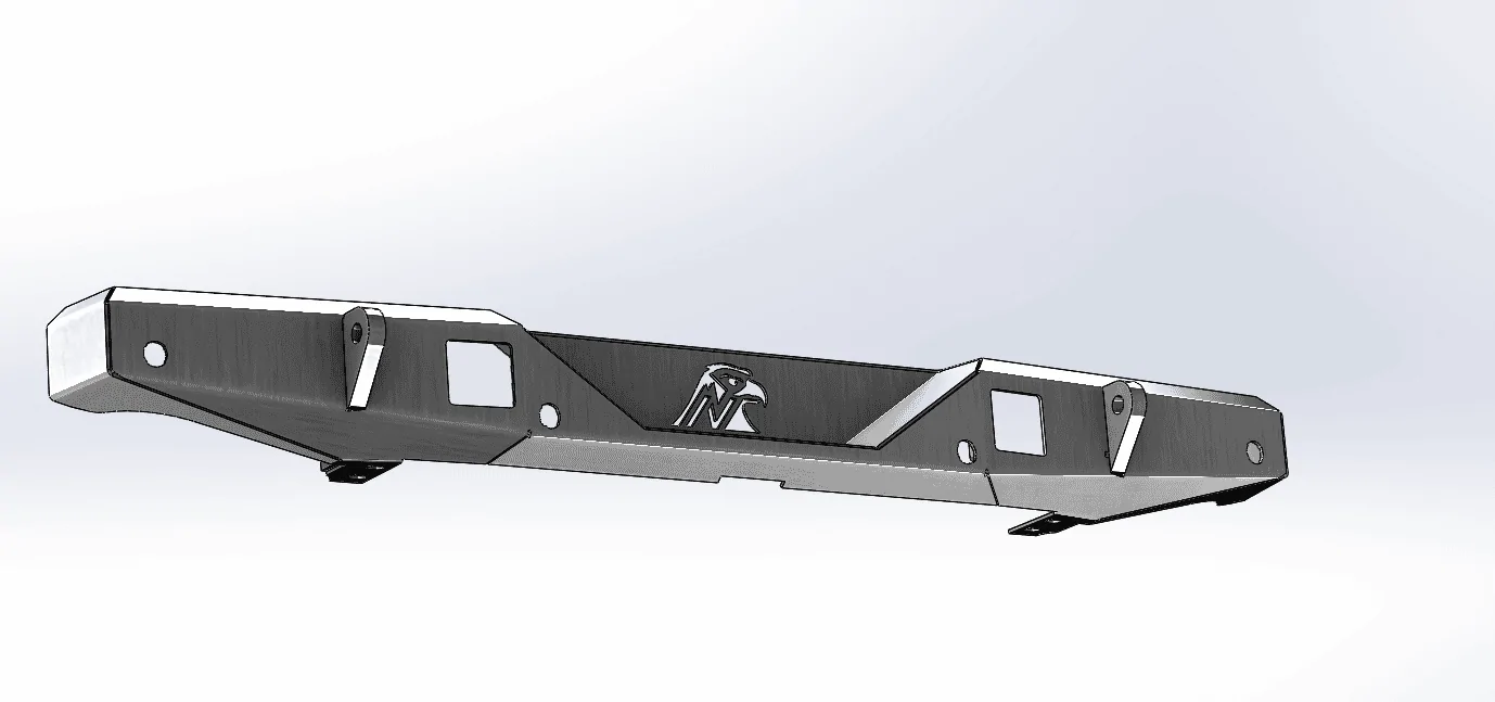 Jeep Wrangler JL Next Venture Full Width Rear Bumper JLRB02LED-BS