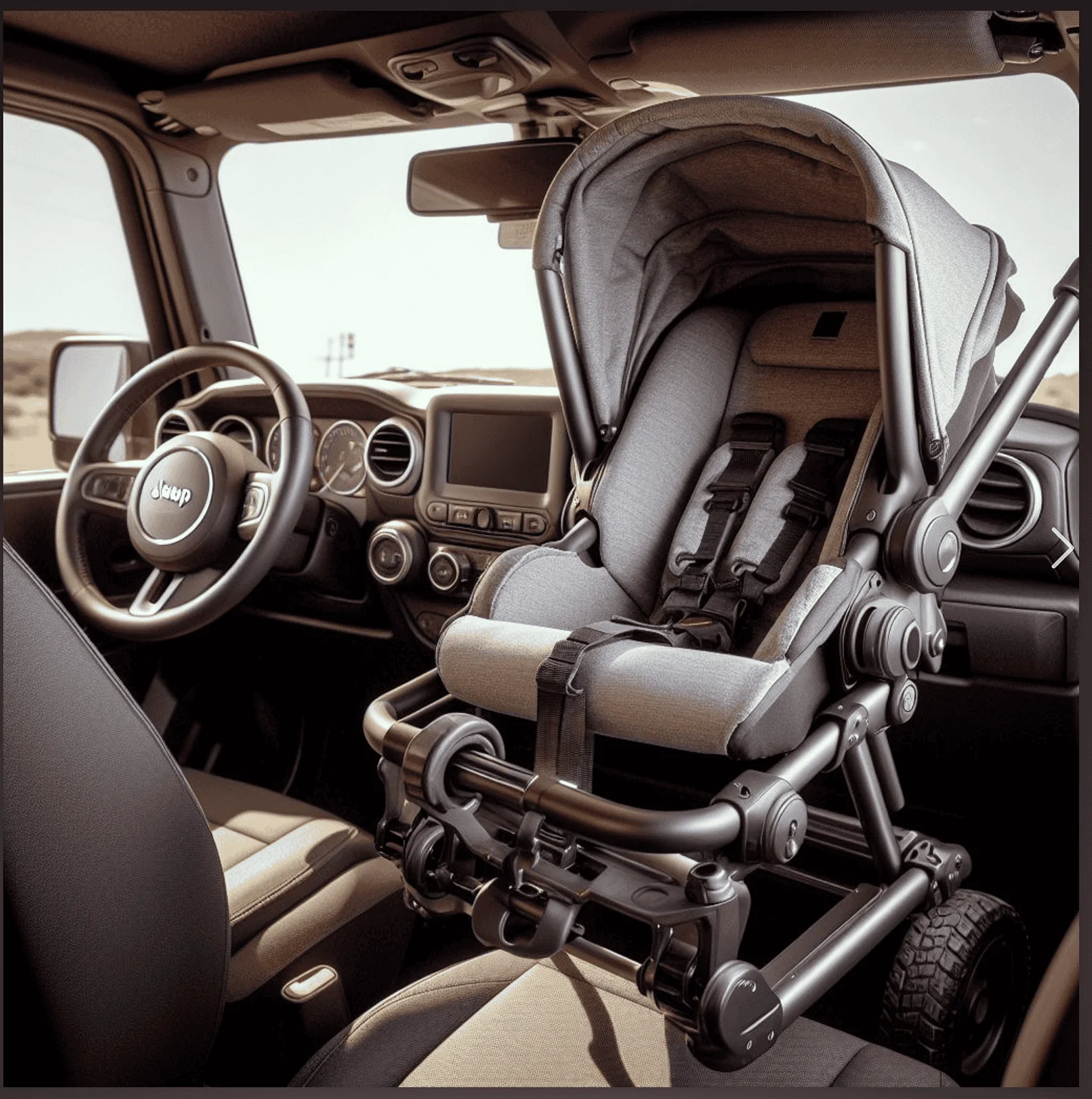 Jeep Wrangler JL Stroller mount 1713549402612-kq