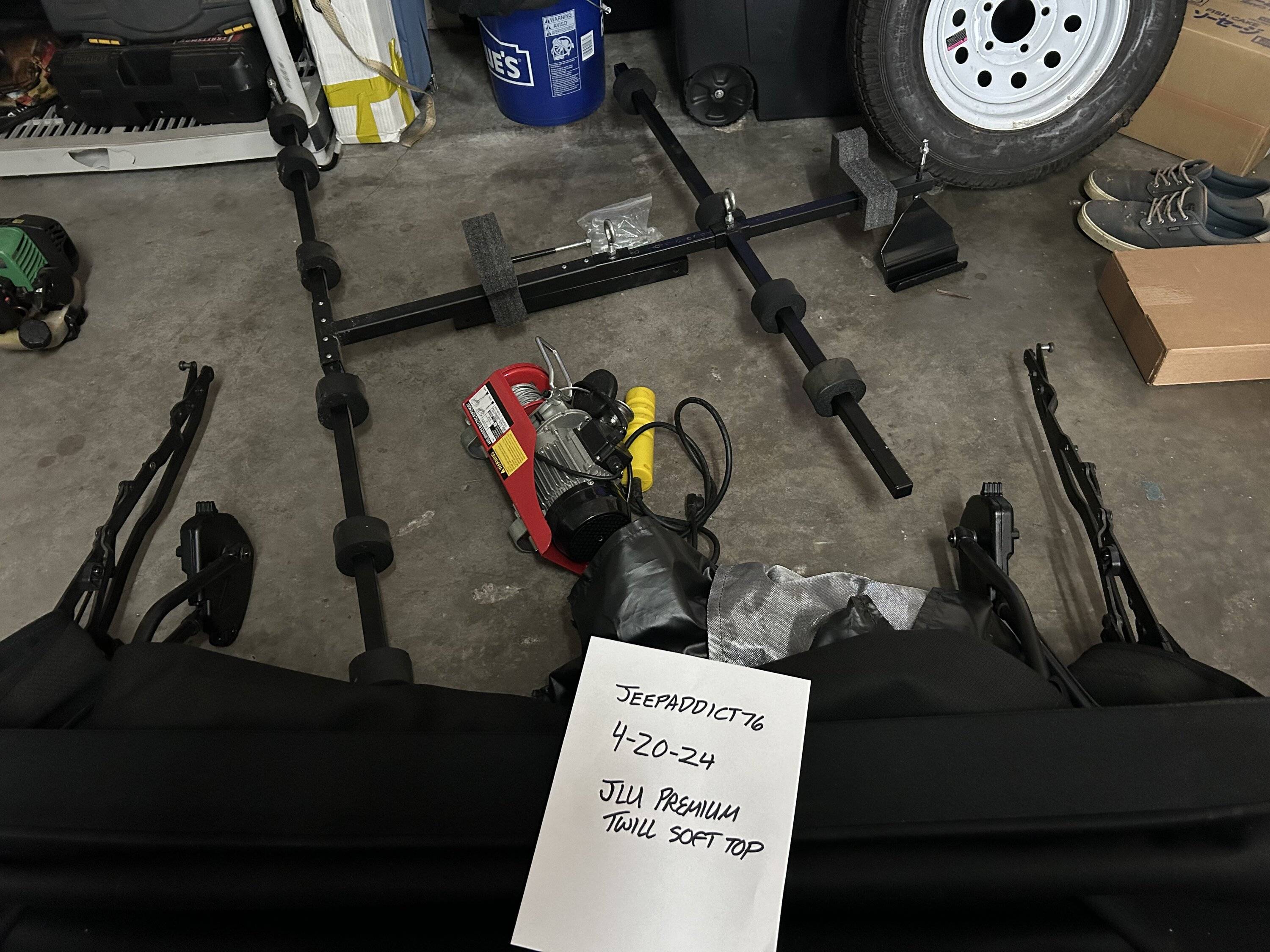 Jeep Wrangler JL JLU Premium Twill Soft Top $750 IMG_1600