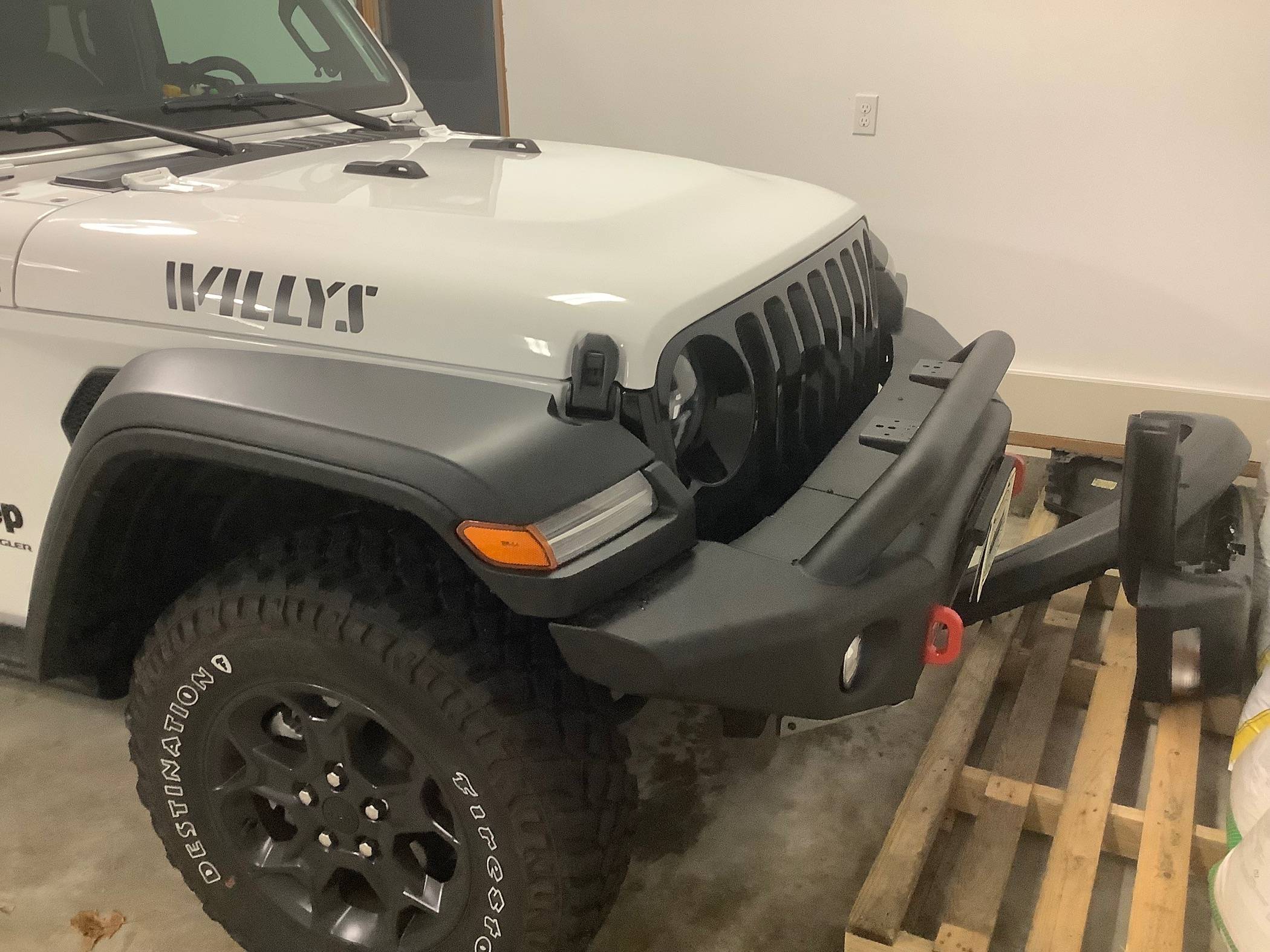 Jeep Wrangler JL Willy's JLU Bumper upgrade size issue IMG_0566
