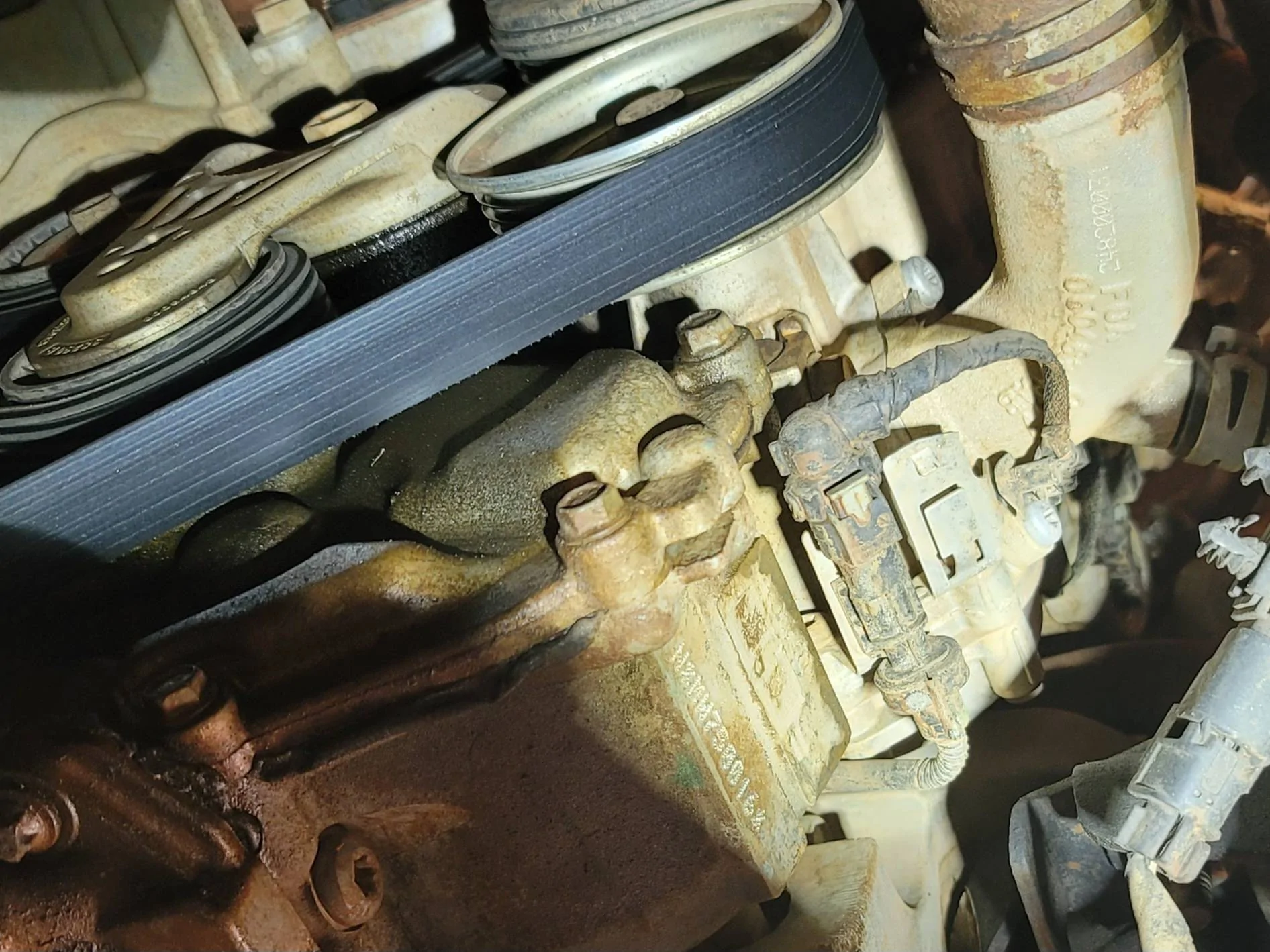 Jeep Wrangler JL Leak from around idler pulley? 20240424_162532