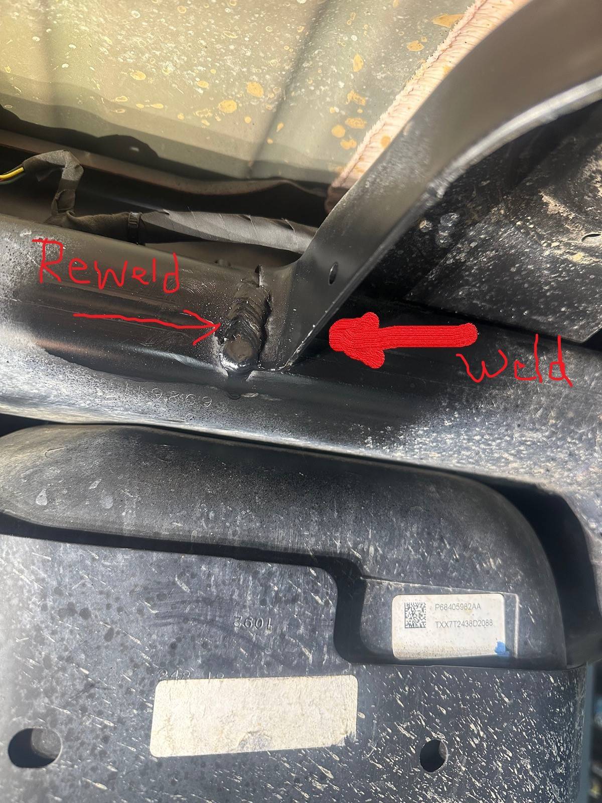 Jeep Wrangler JL 2018 JL upper rear spring perch failure..... IMG_4580