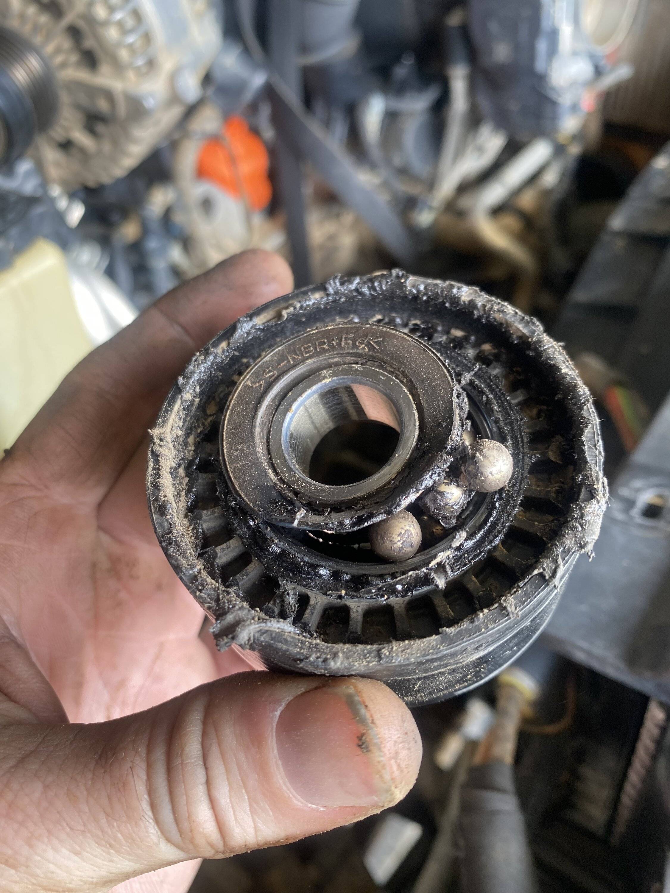 Jeep Wrangler JL Idler Pulley failed IMG_8896