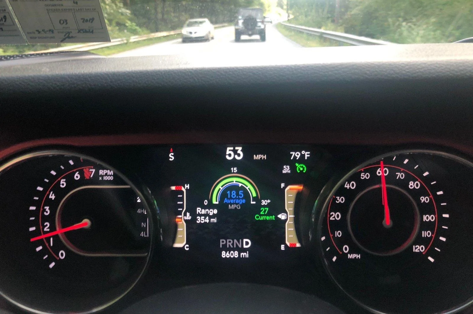 Jeep Wrangler JL Digital Speedometer vs Needle jeep1