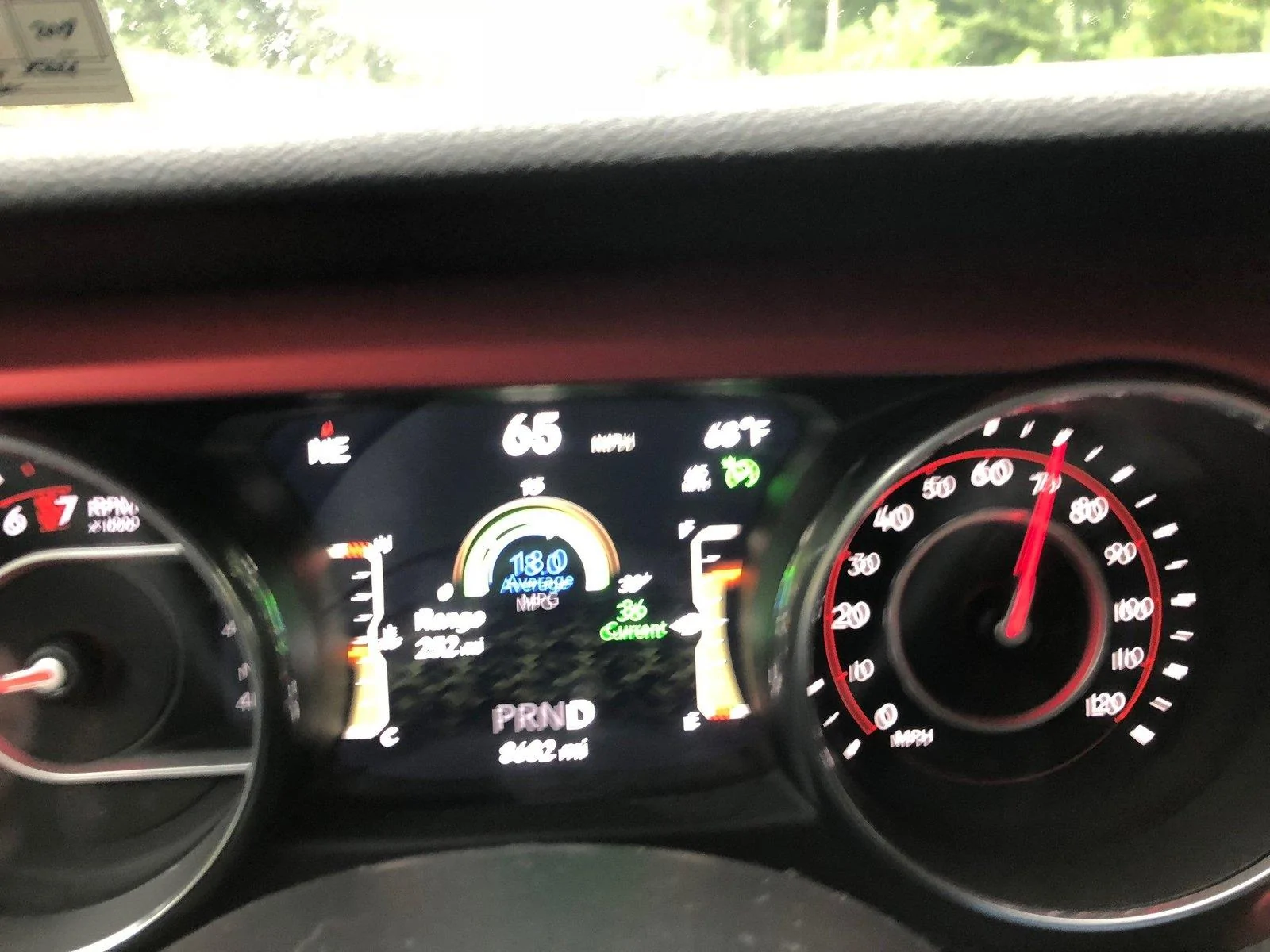 Jeep Wrangler JL Digital Speedometer vs Needle jeep2