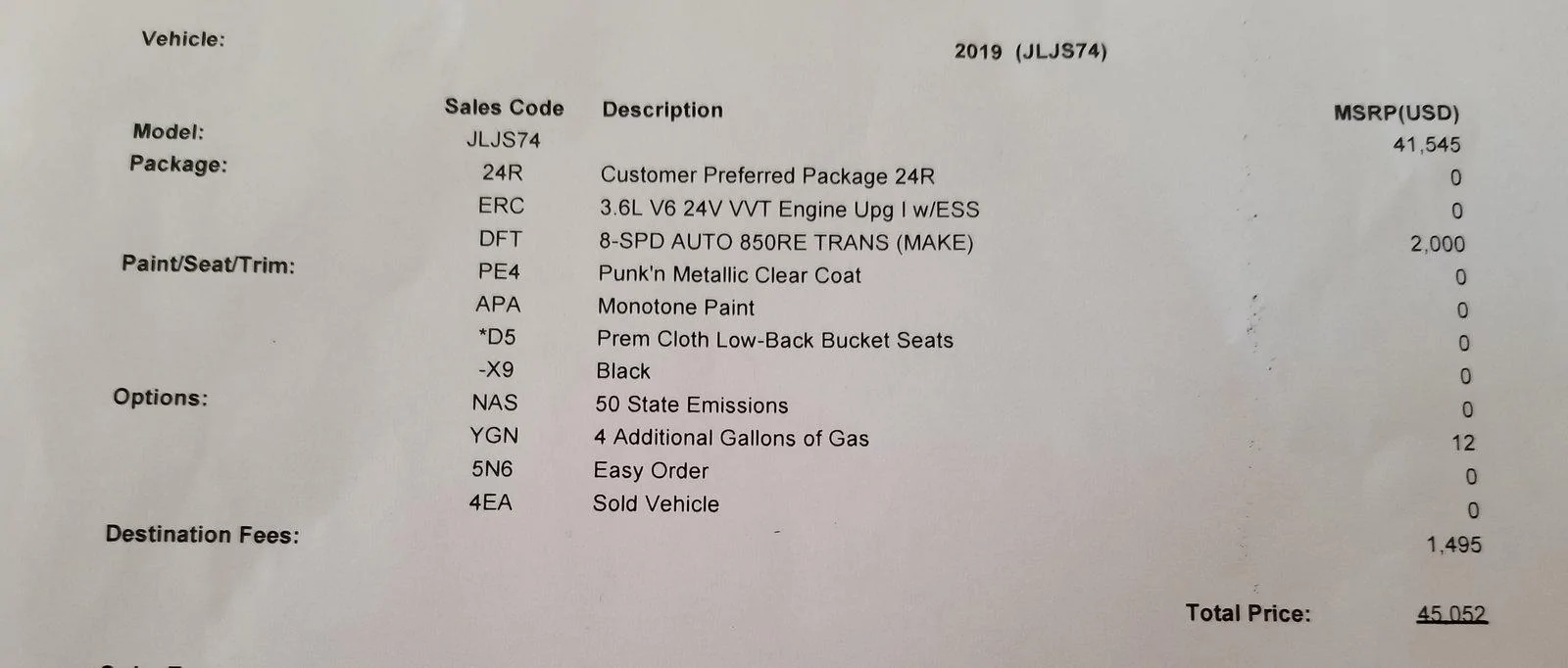 Jeep Wrangler JL Order Status Code 20180916_174237
