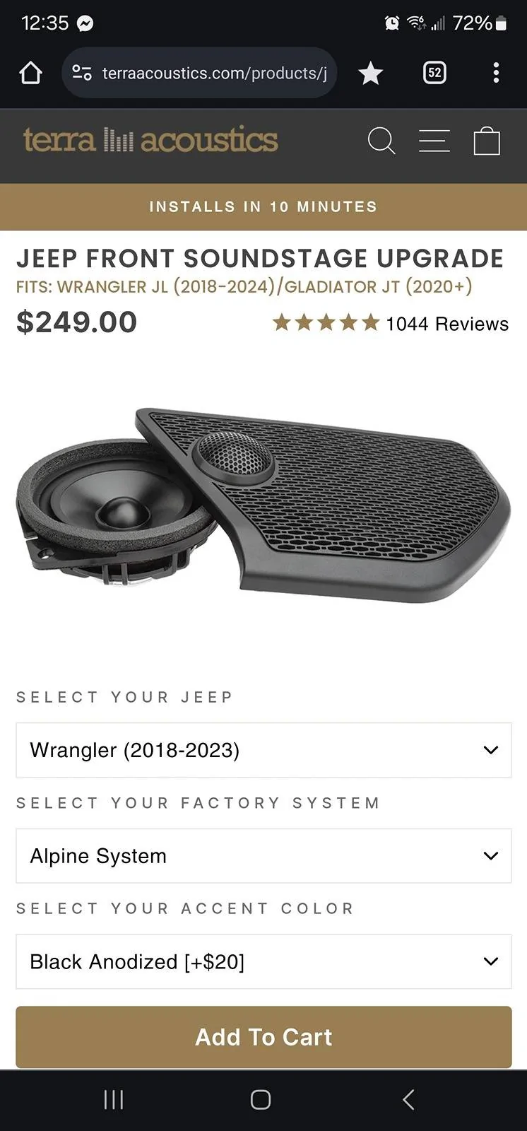 Jeep Wrangler JL Sound upgrade Screenshot_20240518_003512_Chrom
