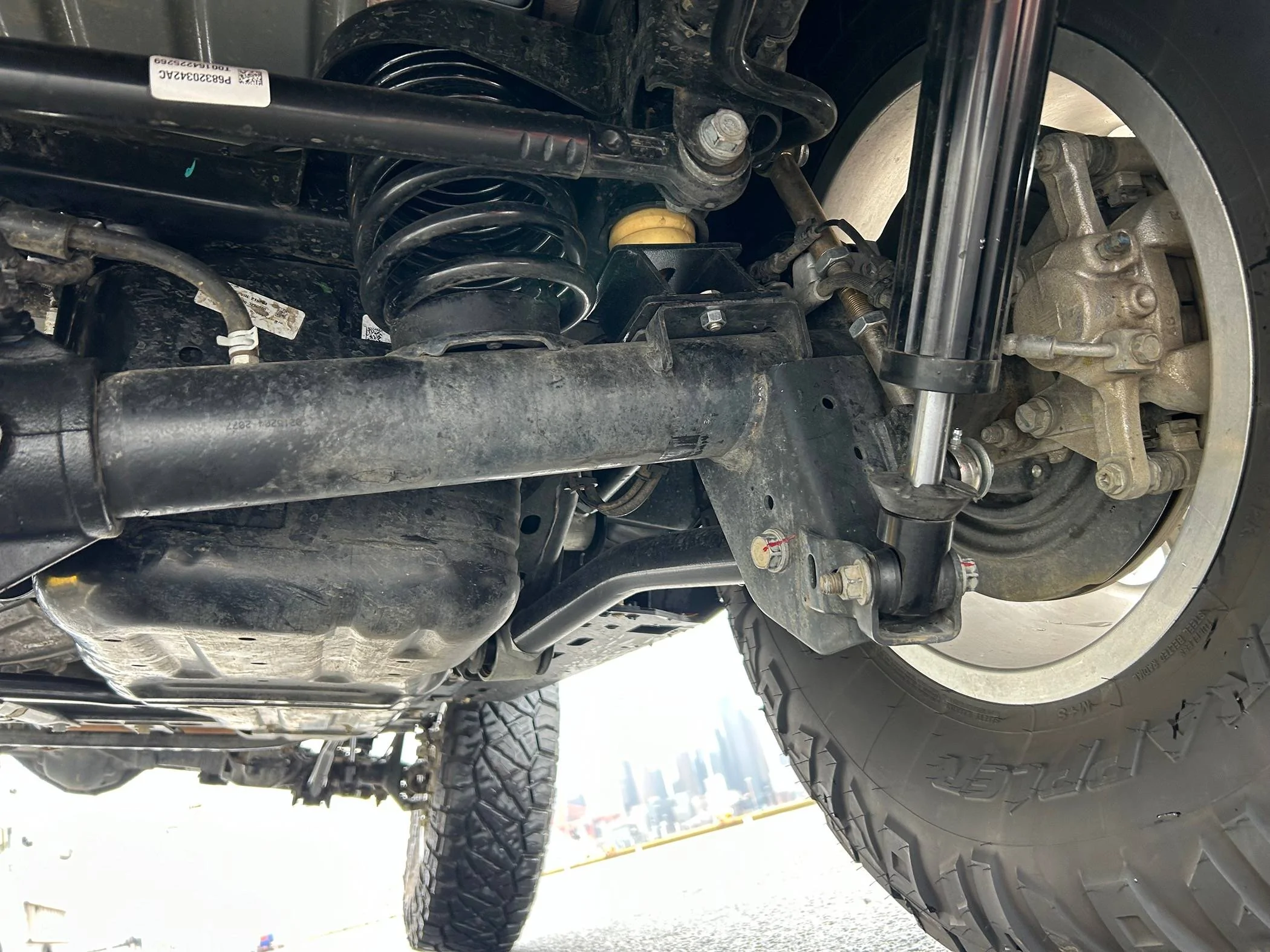 Jeep Wrangler JL Finally flexed it out with a forklift IMG_3767