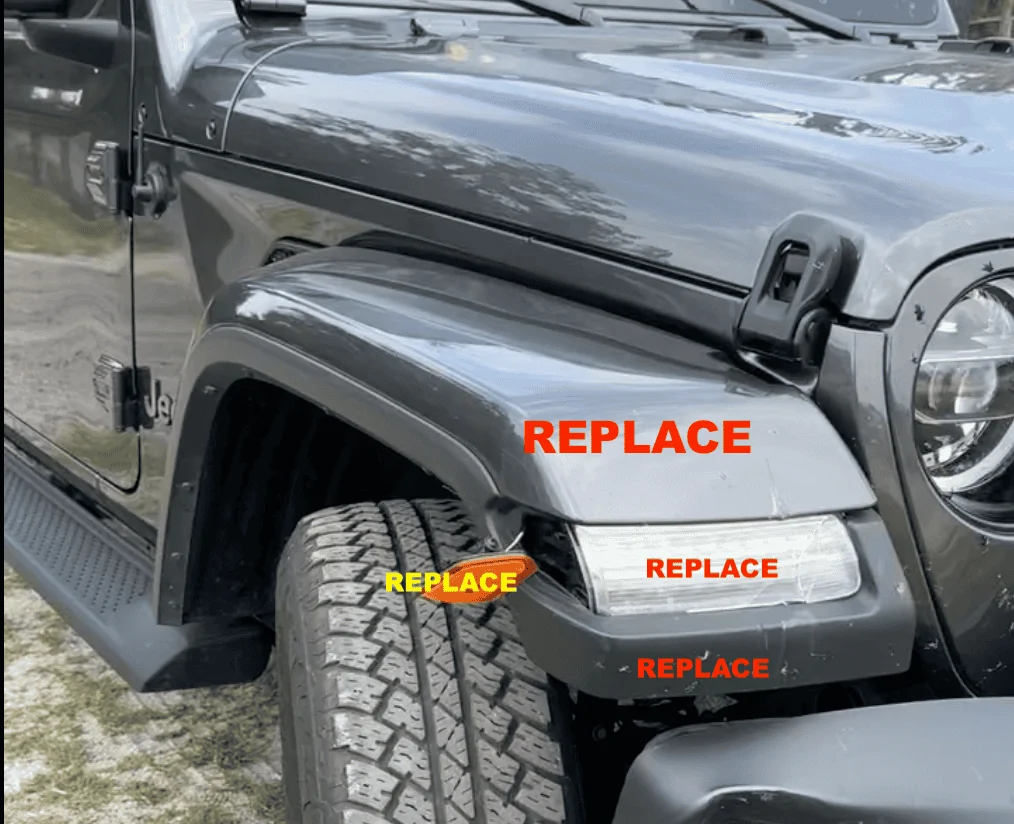 Jeep Wrangler JL Flare Types & Part Numbers Screenshot 2024-05-21 at 1.50.50 PM