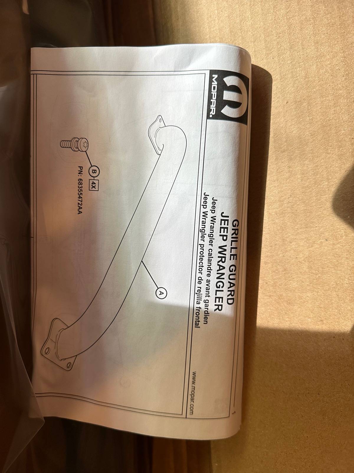 Jeep Wrangler JL MOPAR Genuine Bull Bar IMG_3371