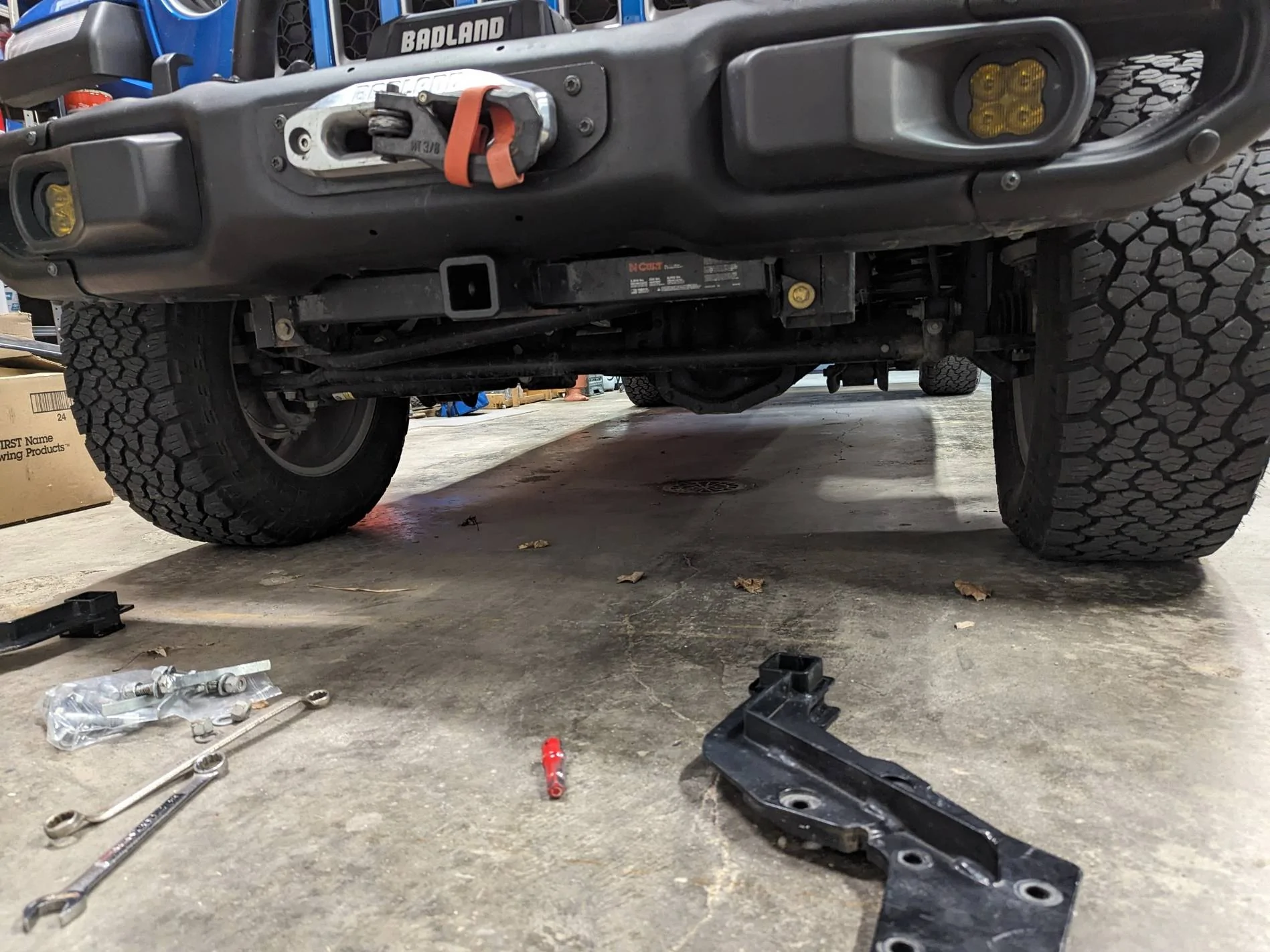 Jeep Wrangler JL Let's see those front Hitch set ups. PXL_20240307_174156731