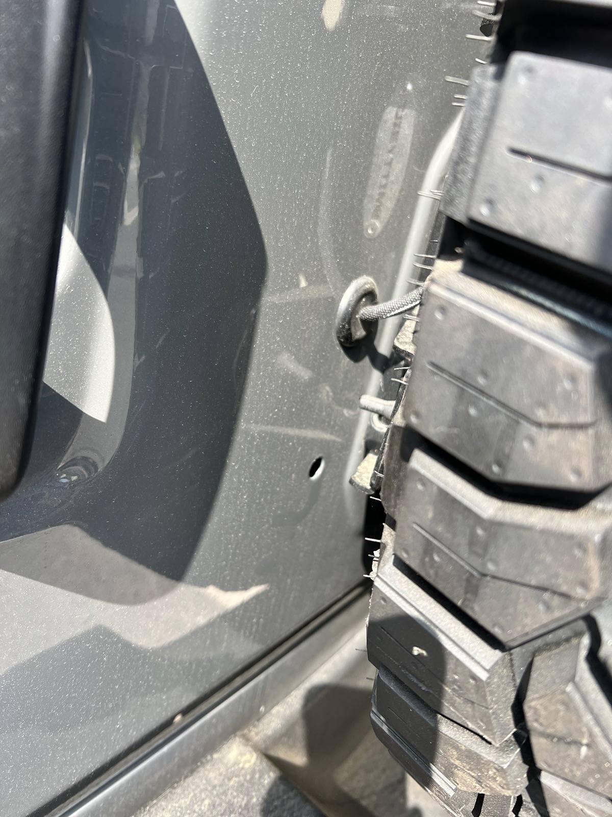 Jeep Wrangler JL Should these holes be plugged? (From spare relocation bracket install) IMG_7047