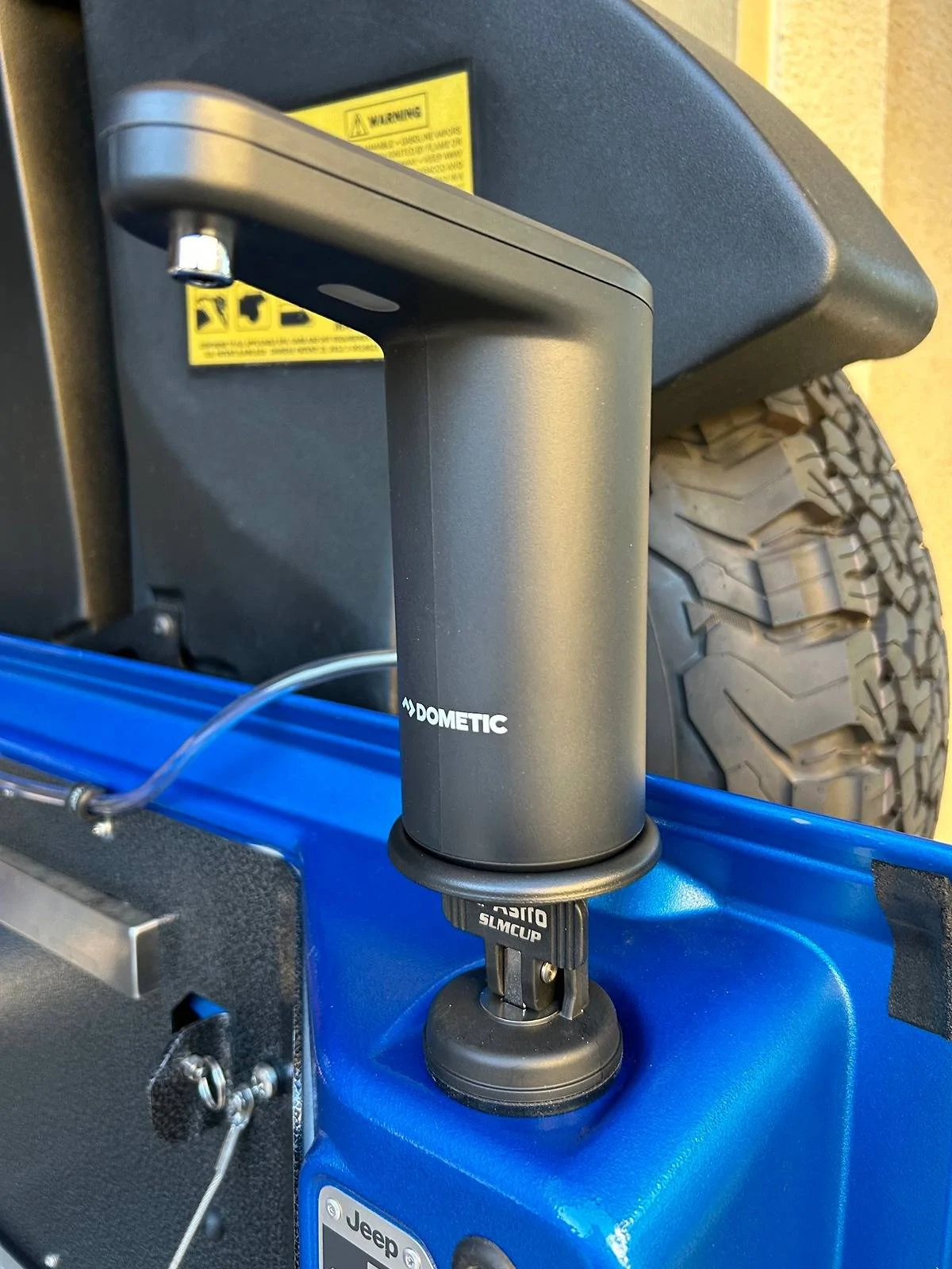 Jeep Wrangler JL Dometic Faucet & Tank Mounting faucet_installed copy