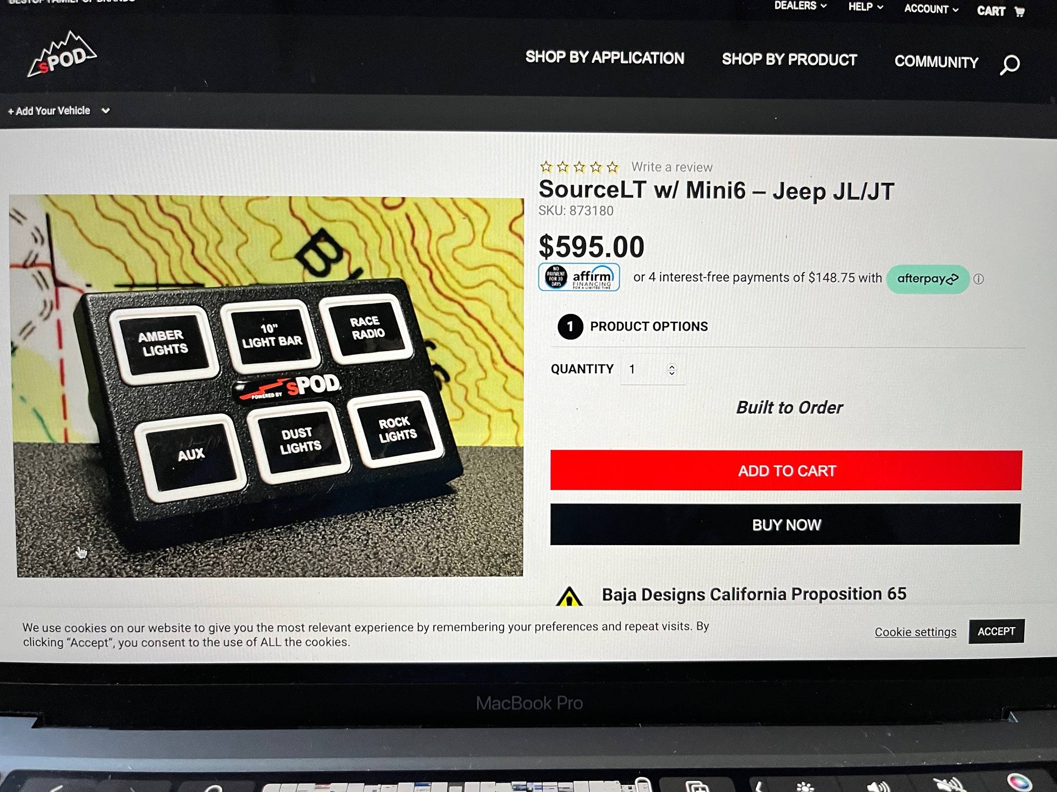 Jeep Wrangler JL SPOD LT Source Switch Panel with Mini 6 IMG_6454