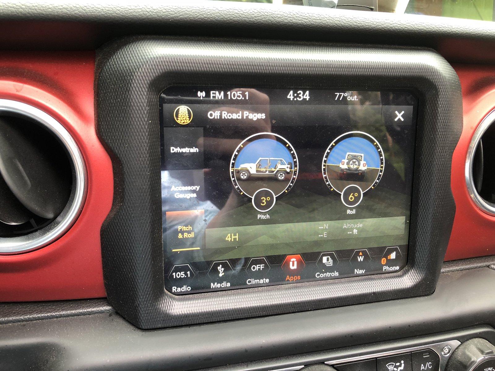 Jeep Wrangler JL Off Road Pages Update Status... UConnect Update