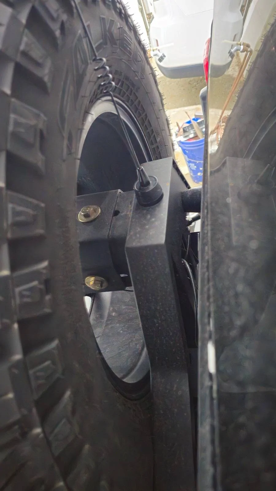 Jeep Wrangler JL DIY GMRS antenna mount 20240612_165610