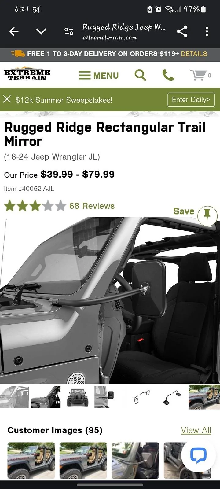 Jeep Wrangler JL Doors ON round side view mirrors? Screenshot_20240615_182114_Chrom
