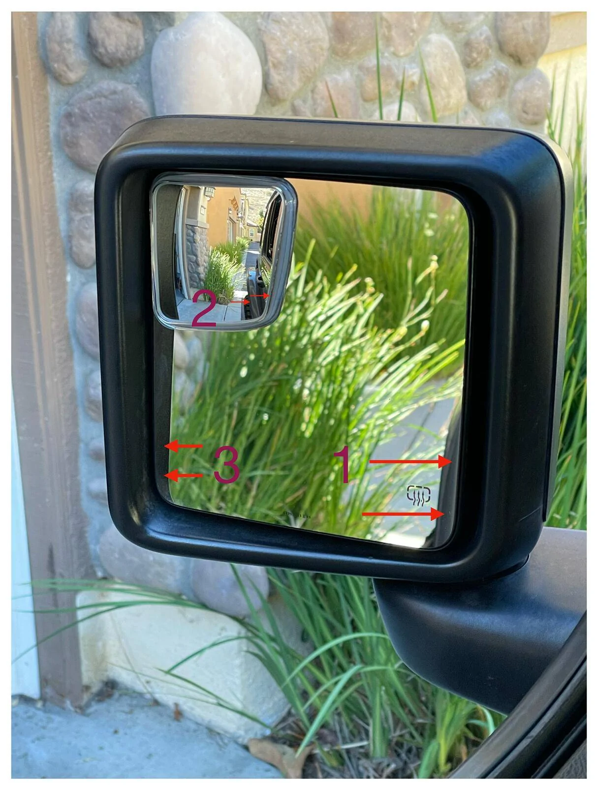 Jeep Wrangler JL Custom Blind Spot Mirrors For Wrangler Towing 88%