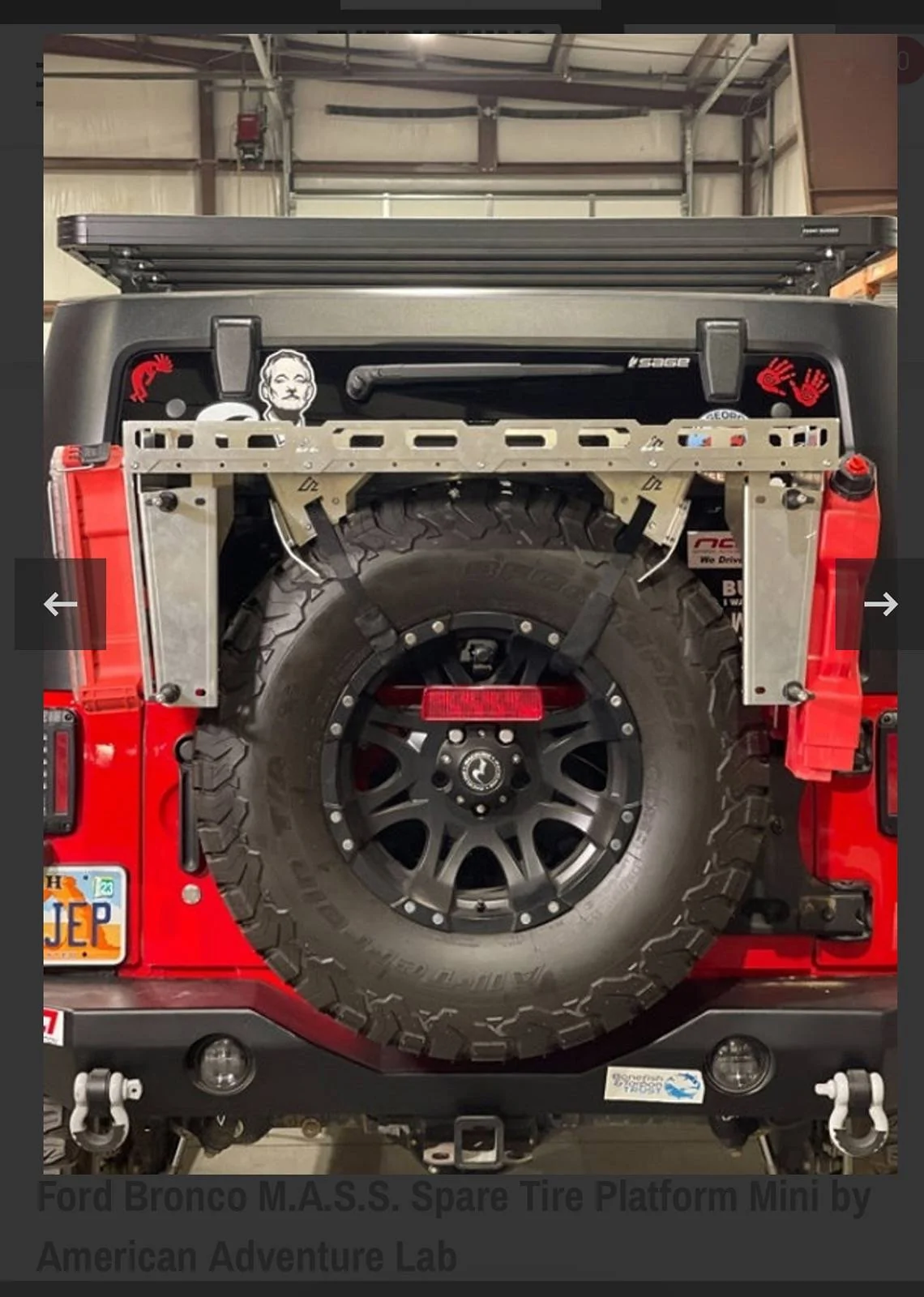 Jeep Wrangler JL Tailgate weight limits IMG_1984