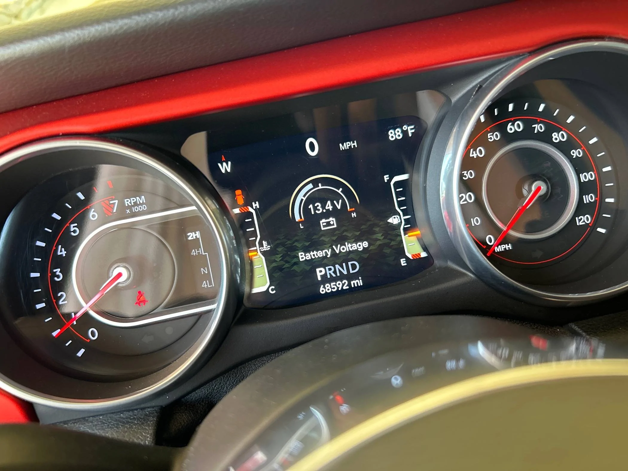Jeep Wrangler JL Dashboard Warning Lights Periodically All Going Off imag