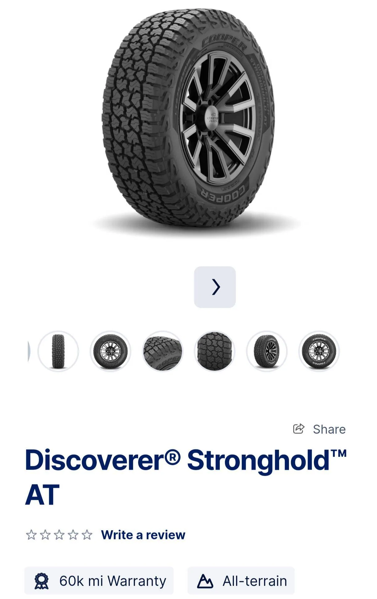 Jeep Wrangler JL Cooper Discoverer® Stronghold™ AT 1000000164