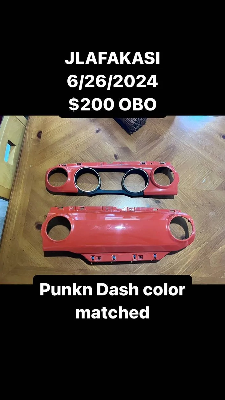 Jeep Wrangler JL Jeep Dash Panels Punkn $200 7594BF50-943E-4D32-B62D-2E133F0A1234