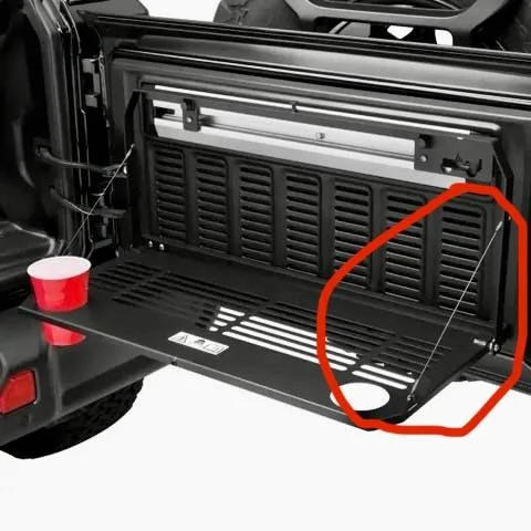 Jeep Wrangler JL Tailgate Table Parts? a5cf7d9d5eae1ac0d49cd53ab5631113