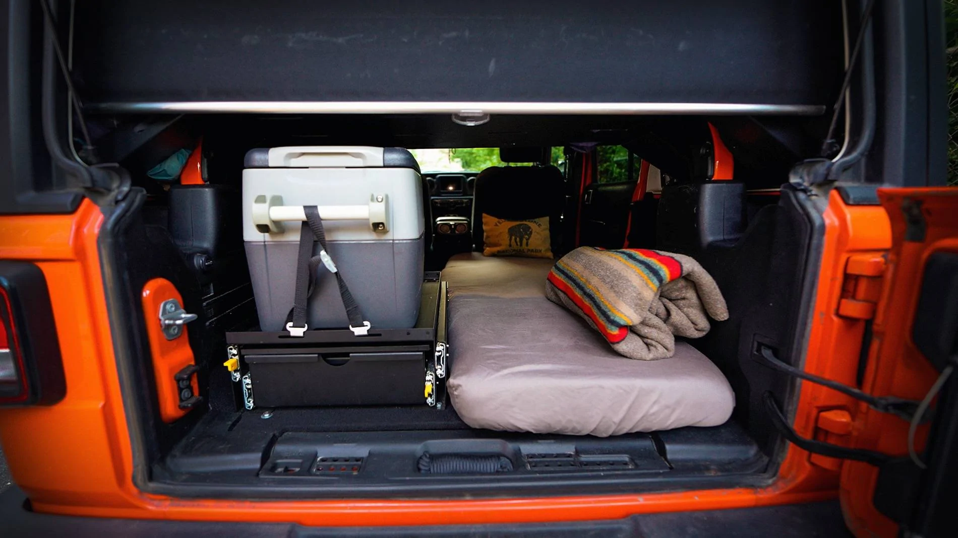 Jeep Wrangler JL DIY Sleep & Storage Platform Under $100 3