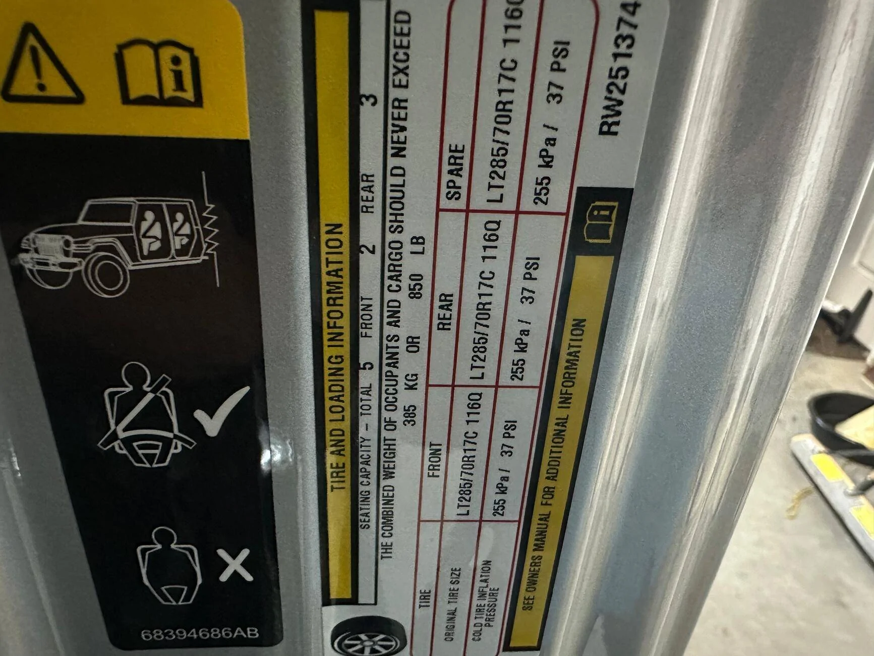 Jeep Wrangler JL JL XR Rubicon Payload tempImageZ8DuT