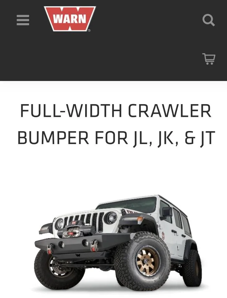Jeep Wrangler JL Warn Crawler Front Bumper ? IMG_1733