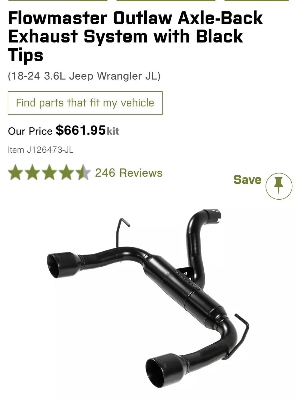 Jeep Wrangler JL Flowmaster JL Exhaust - Outlaw Screenshot_20240703_151655_Chrom