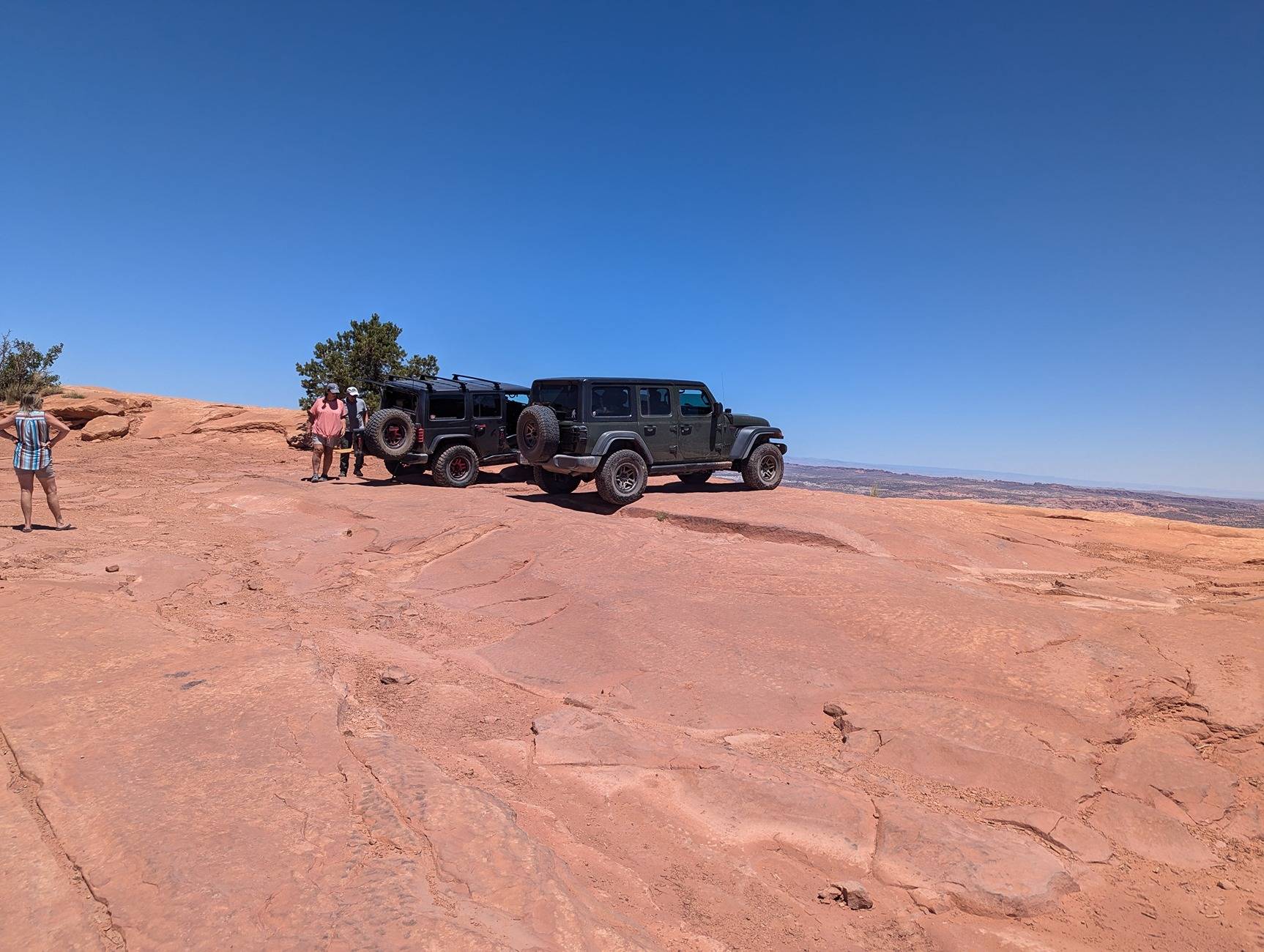 Jeep Wrangler JL Good RV parks around Moab. PXL_20240705_185443810